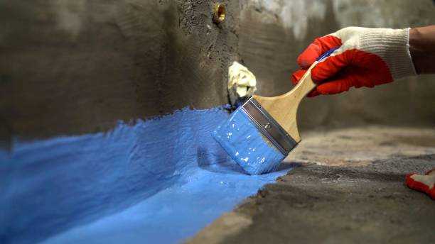 Commercial Basement Waterproofing project at a Douglass, KS business property by SJ Waterproofing Pros